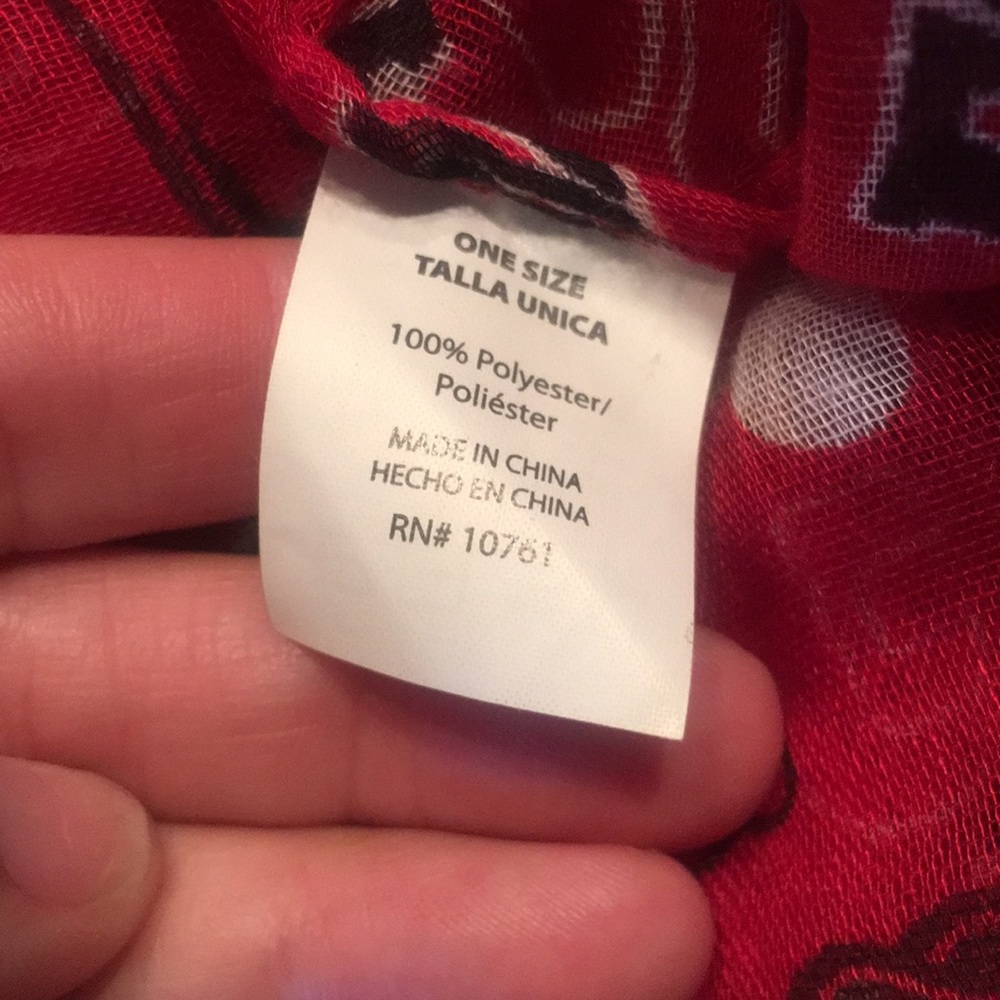 Arkansas Razorbacks ♾ scarf NWT - Picture 3 of 4